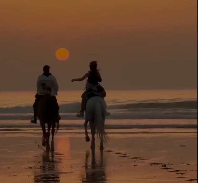 Sandboarding in Timlalin canyon (Timlaline canyons) dunes near Agadir