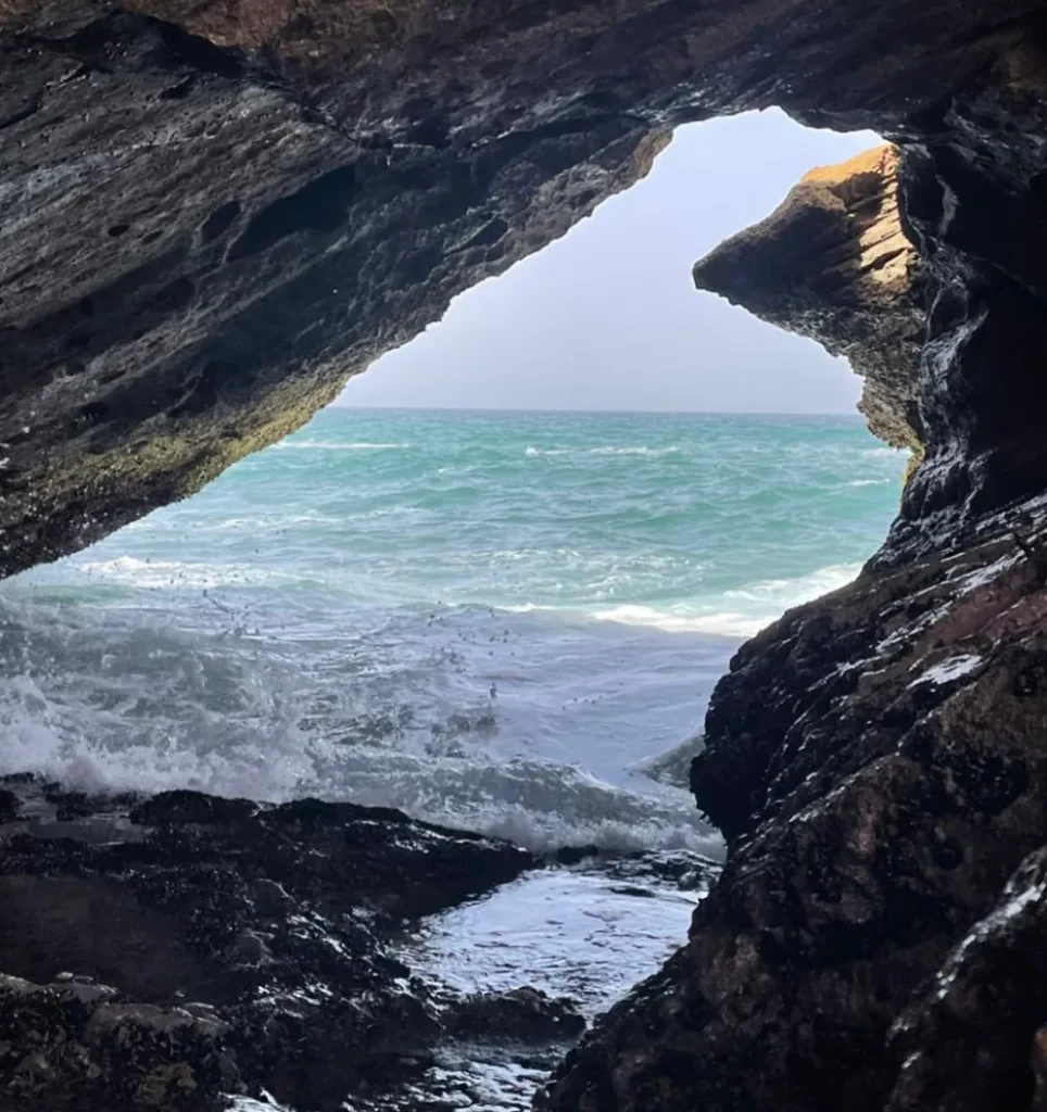 Sandboarding in Timlalin canyon (Timlaline canyons) dunes near Agadir