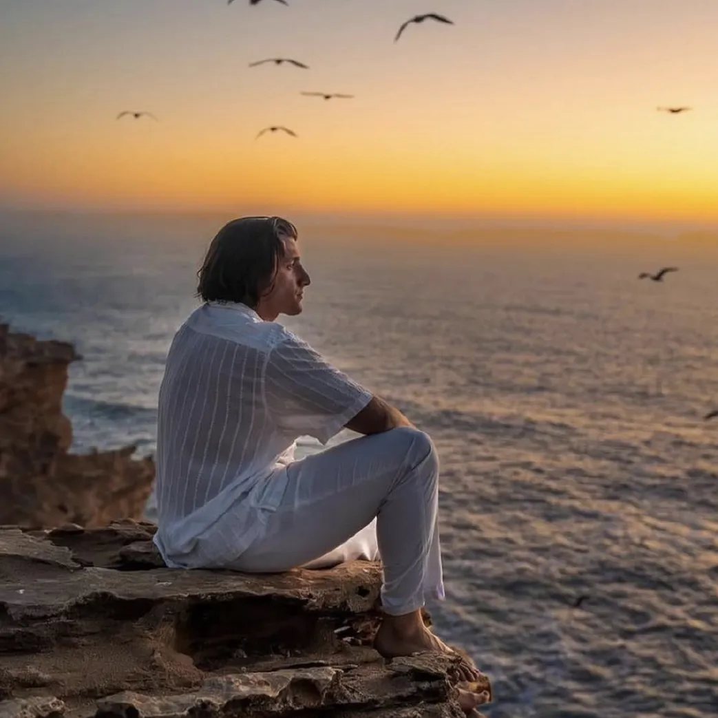 Sandboarding in Timlalin canyon (Timlaline canyons) dunes near Agadir